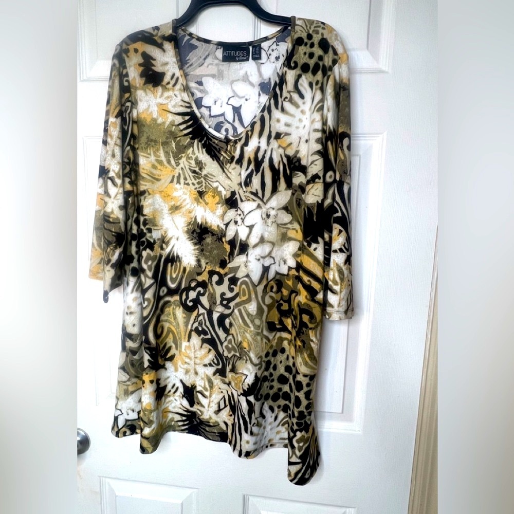 attitude by Rene, safari print, green and black and green